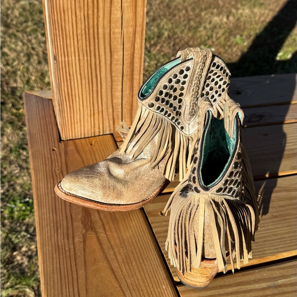 Corral Fringe Western Cowboy Boots